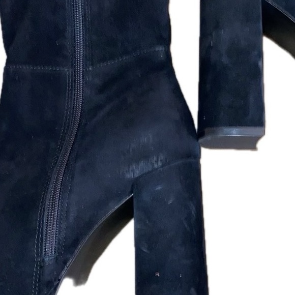 STEVE MADDEN MARCELLA TALL HEELED BLACK BOOTS - Picture 4 of 10